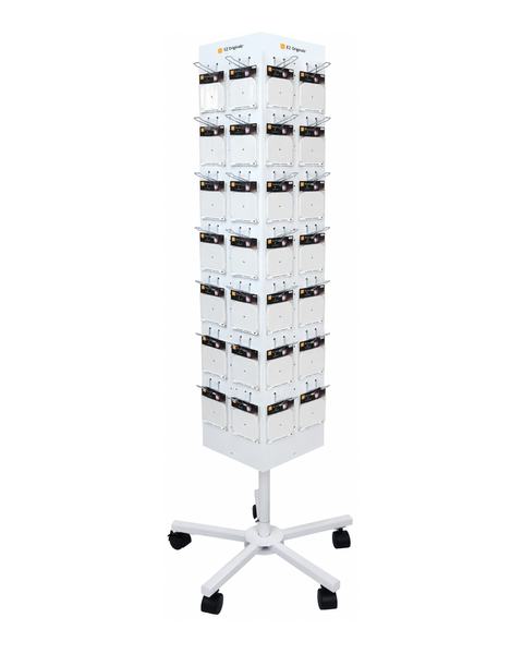 Boden-Drehdisplay auf Rollen mit EZ Originalz Topper